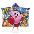 thumbnail image 2 of Kirby Hooded Blanket Poncho Wearable Blanket Hoodie Cozy Soft Warm Flannel Fleece Throw Blanket for Women Men Boys Girls, 2 of 7