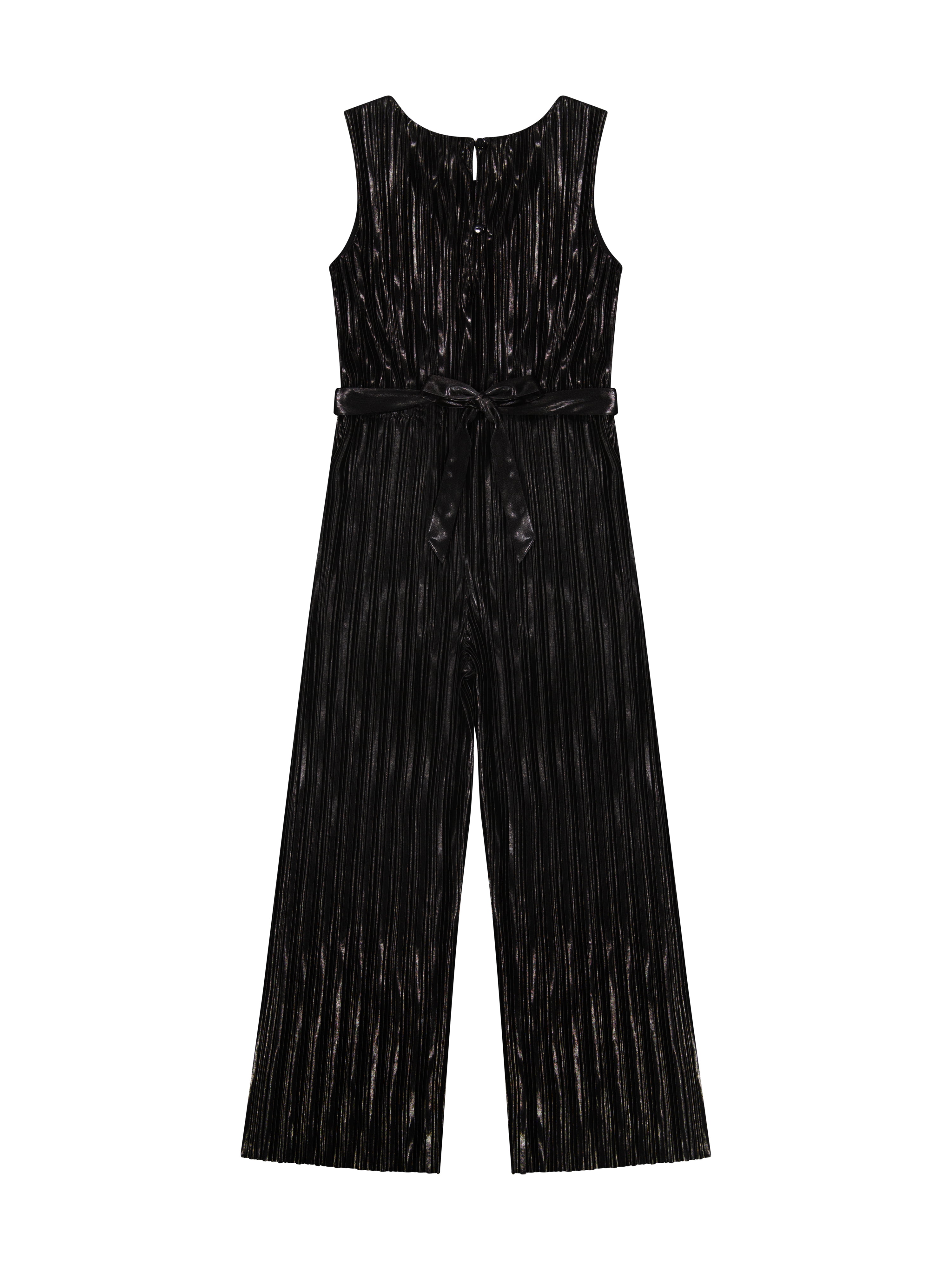 Kensie Girl Sleeveless Pleated Metallic Jumpsuit, Sizes 4-16
