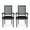 Black/Gray, variant on GDF Studio Zentner French Country Upholstered Wood and Cane Upholstered Dining Chairs, Set of 2, Beige and Natural