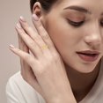 thumbnail image 2 of Charmsy Gold Plated Multi CZ Ring for Women Size-7 No., 2 of 3