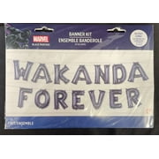 Marvel Black Panther Wakanda Forever Balloon Banner Kit 16' long