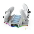 thumbnail image 4 of Cooling Stand and Charging Station for Xbox Series S with RGB Lights, Dual Controller Charger and Cooling Fan Accessory for XSS Console with 2 Rechargeable Battery Packs, 4 of 7