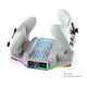 thumbnail image 4 of Soporte de refrigeración y estación de carga para Xbox Series S con luces RGB, cargador doble para mandos y ventilador de refrigeración Accesorio para consola XSS con 2 baterías recargables, 4 of 7