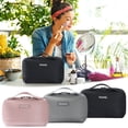 thumbnail image 1 of Makeup Organizer Bag 1PC,Travel Cosmetic CaseLarge Capacity Compartments Sponge Protection Portable Storage for Toiletries, 1 of 9
