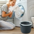 thumbnail image 2 of Qiweii Portable Large Dirty Clothes Basket Bathroom Hollow Laundry Basket Clothes Storage Basket For Bedroom Bathroom Laundry Room Organizing, 2 of 6