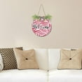 thumbnail image 6 of Coolnut Palm Dypsis Leaves Front Door Round, Hanging Welcome Sign, Front Door for Home, Farmhouse, Porch, Wall Hanging, Outdoor Home Decor, 6 of 7