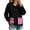 Hot Pink, variant on vdgthytj Rain Jacket Women Long Sleeve Full Zip Color Block Hooded Waterproof Fall Outdoor Outerwear with Pockets(X-Large,White)