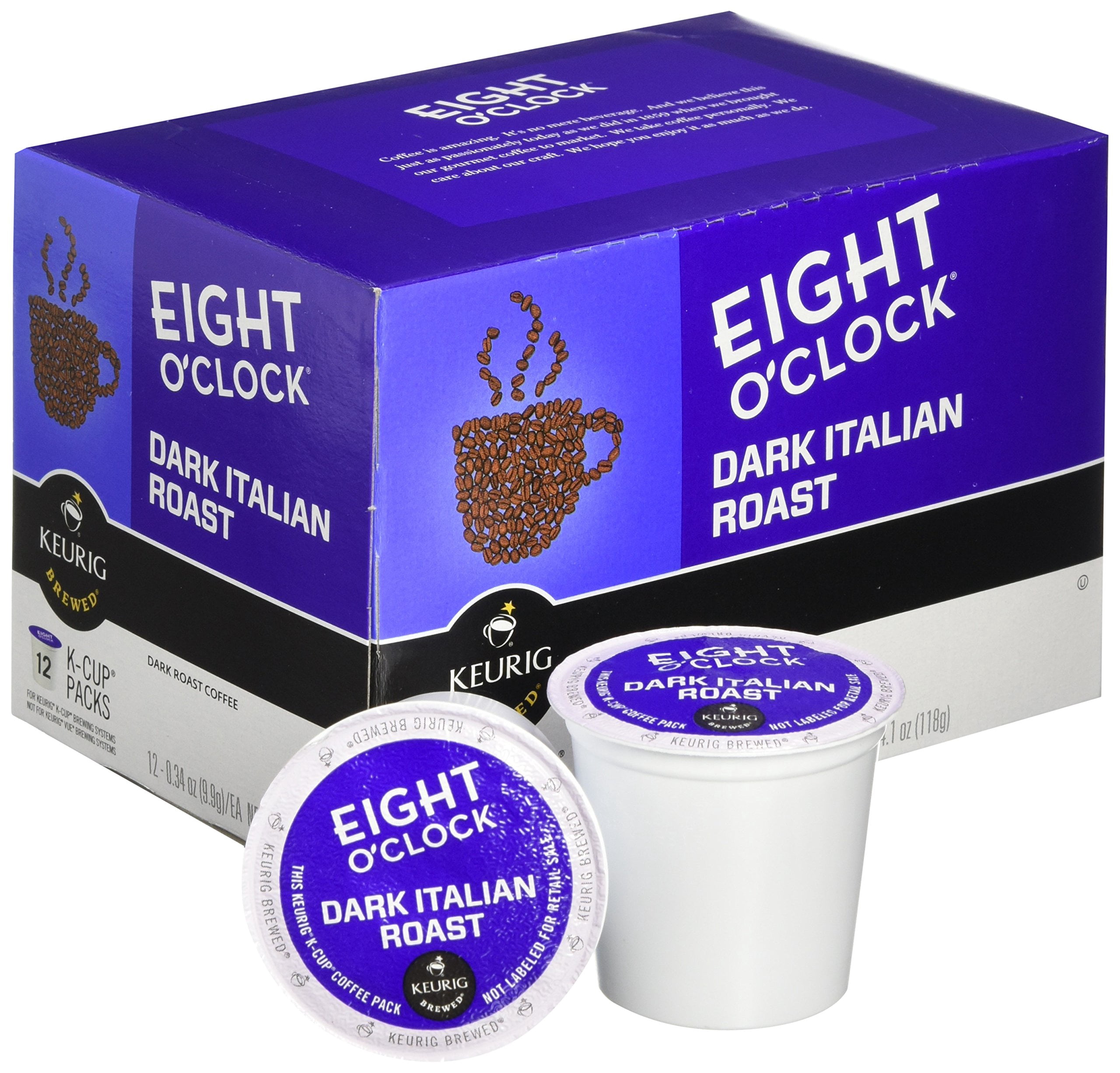 Eight O'clock Coffee - K Cups 12 Ct. Dark Italian Roast [Pack of 2]