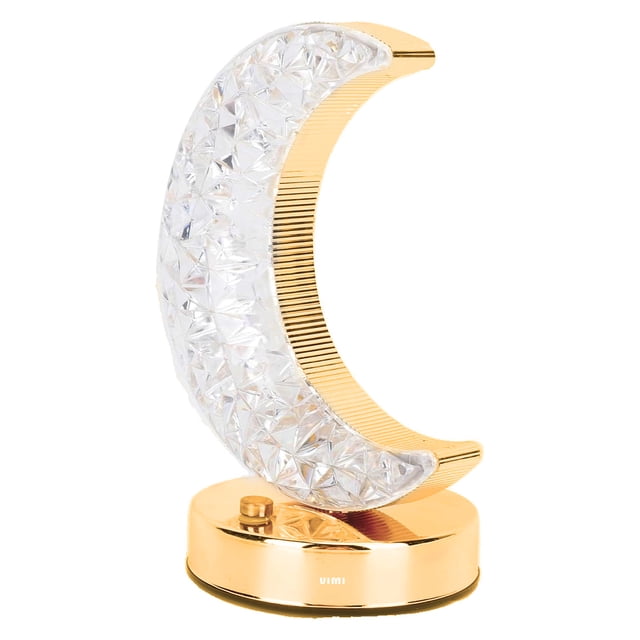 Lampara Recargable Portátil Vimi Con Diseño De Cristal luna