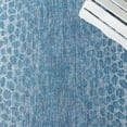 thumbnail image 6 of SAFAVIEH Courtyard Regent Animal Indoor/Outdoor Area Rug, Blue/Ivory, 6'7" x 6'7" Square, 6 of 11