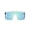 White, variant on FEISEDY Oversized Mirror Shield Sport Sunglasses Flat Top One Piece Futuristic Men Women B2522