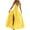 Yellow, variant on Fmbrln Womens Summer Sleeveless V Neck Long Dress Fashion Elegant Pleated Backless High Slit Party Dress Casual Slim A Line Sundress
