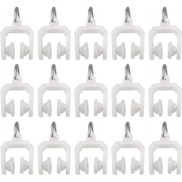 9mm curtain track plastic double wheel bracket curtain track sliding slide for window shower curtain track pieces white 50 pieces white curtain track plastic double wheel bracket curtain track slidi