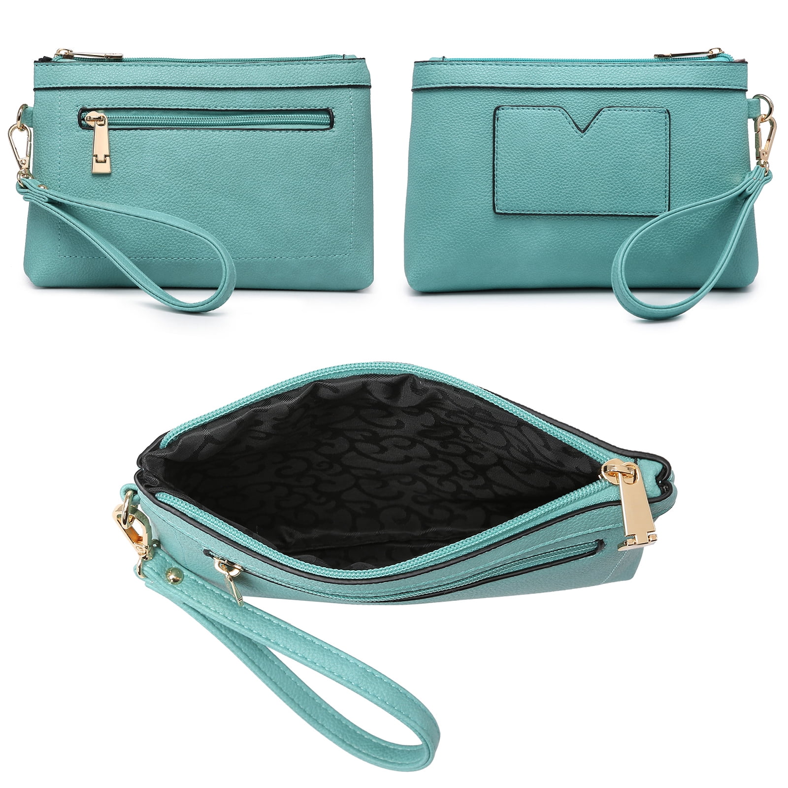 MKP Female Satchel Handbags Shoulder Tote Top Handle Bags with Matching Wristlet Wallet