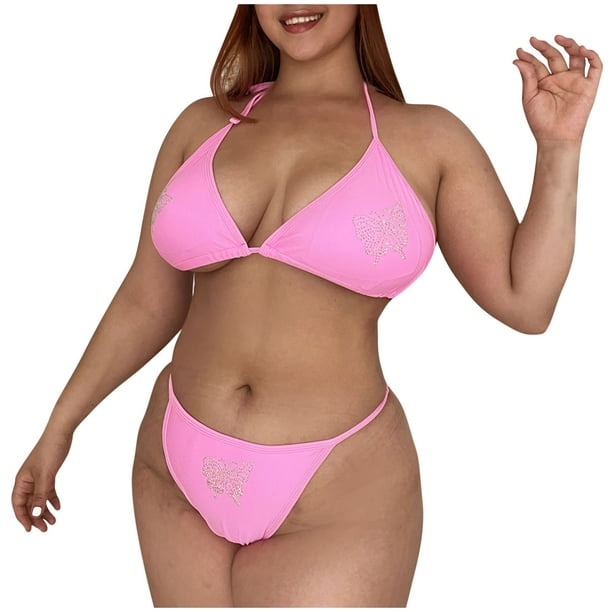 Women's Plus Size Two Piece Floral High Waist Sexy Tummy Control Swimsuit -  China Swimwear and Plus Size Bikini price
