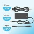 thumbnail image 4 of 65W 45W Laptop Charger for Dell Inspiron 15-3000 5000 7000 14-5000 7000 Series，3501 3511 3520 3530 3535 5406 5440， for Latitude 5420 XPS Series 9630，Adapter with Round Tip (4.5*3.0mm ＆ 7.4*5.0mm）, 4 of 10