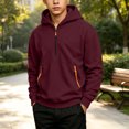 thumbnail image 6 of StSilkitty Hooded Sweatshirts for Kids Oversized Half Zip Long Sleeve Hoodies Fall Winter Fashion Warm Pullover Tops with Pockets, 6 of 9