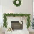 thumbnail image 6 of 6 FT Artificial Norfolk Pine Garlands, Real Touch Winter Pine Garland, Green Indoor/Outdoor Christmas Decorations, 6 of 6