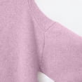 thumbnail image 6 of GigrtiJin Women Casual Pullover Sweater Solid Color Round Neck Long Sleeve Tunic Tops Fall Winter Thermal Blouse, 6 of 7