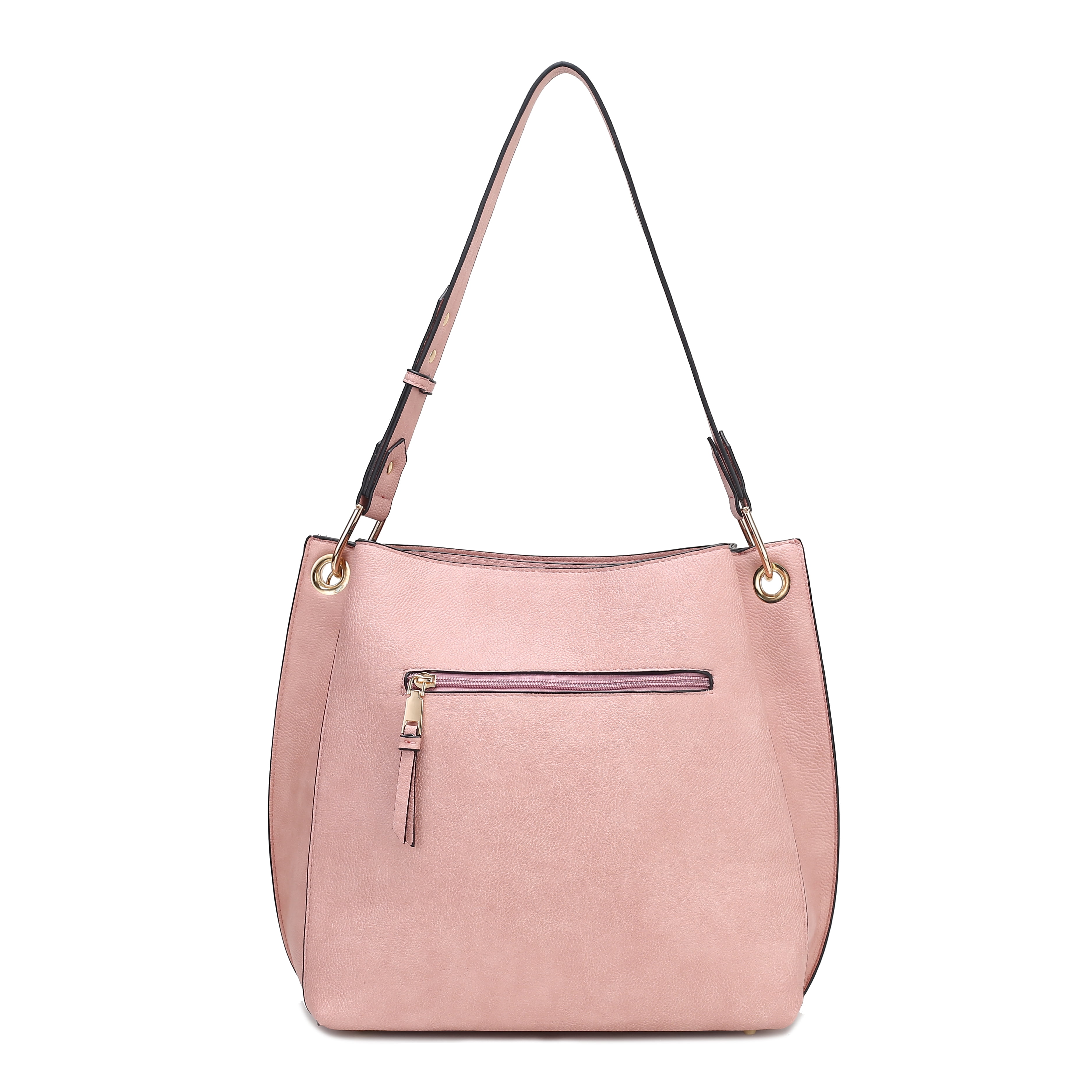 MKF Collection Yves Vegan Leather Women's Hobo Bag, Fashionable Shoulder Purse Handbag by Mia K - Light Blue