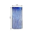 thumbnail image 3 of Efavormart 8ft Royal Blue Metallic Foil Fringe Curtain - Doorway and Party Backdrop Curtain for Wedding, Banquet Halls, Party, Restaurants, Photo Booth Decorations, 3 of 6
