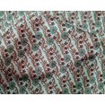 thumbnail image 4 of oneOone Silk Tabby Fabric Leaves & Floral Block Printed Fabric 1 Yard 42 Inch Wide, 4 of 4