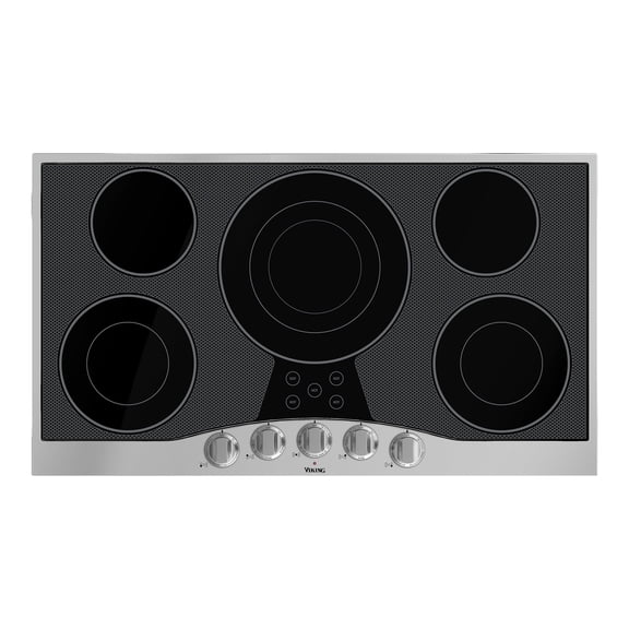 Viking Rvec3365b 36" Wide Built-In Electric Cooktop - Stainless Steel