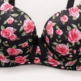 thumbnail image 5 of Loopsun Women Daily Floral Print Underwire Bra Comfortable Breathable Shaping Support Thin Wear, 5 of 5