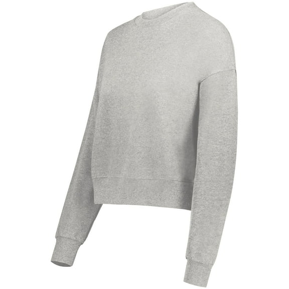 Augusta Sportswear 5424.017.2XL Ladies Slouchy Crew T-Shirt, Charcoal Heather - 2XL