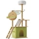 thumbnail image 1 of 5Tier Torre para Gato con Escalera Rascador,140CM Arbol para Gatos 2 Casas 1 Hamaca,Castillo Gato con Pelota de Juguete,Transparente Redondo Jaula,Protege Muebles,para Frotar Patas y 3-6 Gatos Jugando, 1 of 8