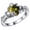 Olive green, variant on Creative Multicolor Hand Holding Heart Shaped Ladies Ring