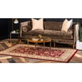 thumbnail image 4 of Unique Loom Voyage Collection Traditional Oriental Classic Intricate Design Area Rug, 8' 0 x 11' 4 Rectangular, Red/Gold, 4 of 10