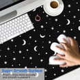 thumbnail image 2 of Long Mouse Pads for Desk,Black White Moon Star Pattern Desk Mats on Top Of Desks, Desk Mouse Pad Extra Large with 3mm Non-Slip Base and Stitched Edge for Gaming,Office,Work,Home 47.3"x23.6", 2 of 6