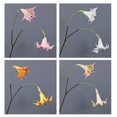 thumbnail image 2 of 2 Pieces PU Fake Flower Realistic Parties Washable Vivid Simulation Bendable Lifelike Ceremony Artificial Flowers Decor Ornament Light Champagne, 2 of 9