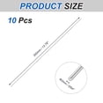 thumbnail image 2 of 10pcs 316 Stainless Steel Round Rod Bar, 2x350mm Silver Solid Shaft Rods, 2 of 6