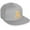Gray, variant on Classic Snapback White Neon Orange A to Z Letters Flat Bill Visor Cap-Navy Grey Hat, Letter R