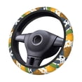 thumbnail image 5 of YFYANG Universal Elastic Abstract Vintage Watercolor Textures Car Steering Wheel Cover, Non-Slip Sweat Absorbent, 5 of 8