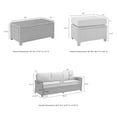 thumbnail image 4 of Bradenton 7Pc Outdoor Wicker Sofa Set - Sunbrella- Sofa, Coffee Table, Side Table, 2 Armchairs & 2 Ottomans, 4 of 15