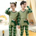 thumbnail image 1 of Pijamas térmicos de algodón para niños y niñas, ropa de dormir de Navidad para invierno, 4, 6, 8, 10, 12 y 14 años, 1 of 4
