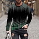 thumbnail image 1 of Blusas y camisas de manga larga con cuello redondo para hombre, blusa informal de manga larga con cuello redondo y estampado., 1 of 5