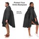 thumbnail image 3 of Poncho Impermeable Ligero - Poncho Floral Azul Marino, Impermeable y Transpirable con Gorro, 3 of 4