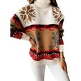 thumbnail image 2 of VSNOW Women Long Sleeve Christmas Printed Sweater, 2 of 2