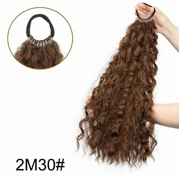 XmhyTop 1 Piece 17.7in Long Braided Wig, Hair Band Design, High-Quality Comfortable for Daily Wear, Medium Brown