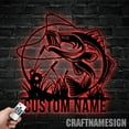 thumbnail image 2 of Craftnamesign Custom Bass Fish Metal Wall Art LED Light, Fisherman Name Sign, Bass Fishing Sign, 2 of 5