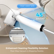 VAMOP Smart Wet Dry Vacuum Cleaner,Floor Washer with Zero-Edge and Self Cleaning,Voice Prompts,Zero-Tangle for Pet Hair
