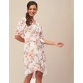 thumbnail image 3 of Moomaya Printed Casual Dresses For Women, V-Neck Asymmetric Summer Wrap Dress, 3 of 9