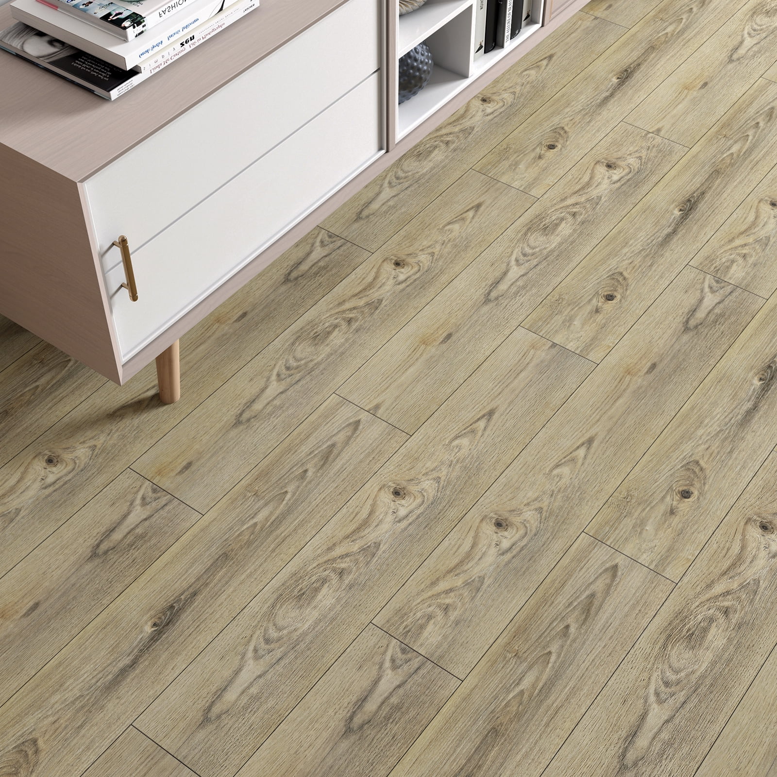Decotalk Peel and Stick Vinyl Flooring Wood Floor Tiles Natural Wood