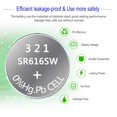 thumbnail image 4 of UOGTNON 321 SR616SW Watch Battery 1.5V Button Cell (10-Pack), 4 of 4