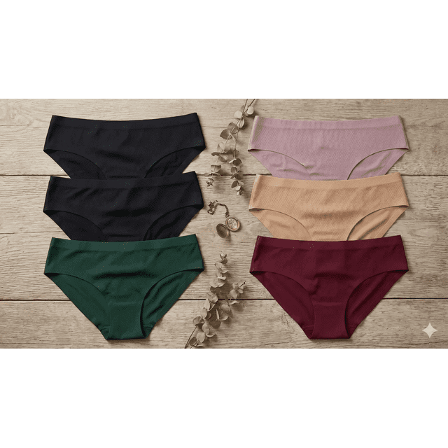 Paquete 6 Pantaletas Adda Lingerie Sin Costuras Para Dama