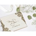 thumbnail image 5 of Darling Souvenir Personalized Engraved Laser Cut Wedding Guest Book Wooden Cover Sign-in Book Registry Guestbook Scrapbook-QF, 5 of 7